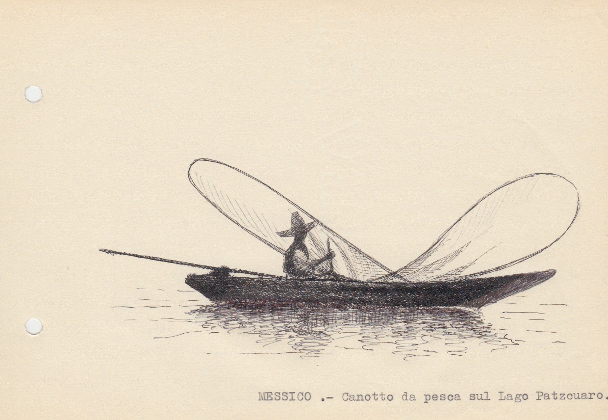 168 Messico - canotto da pesca sul lago Patzcuaro